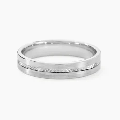 Alliance Nelcie Ruban Plat Argent Blanc