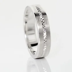 Alliance Nelcie Ruban Plat Argent Blanc