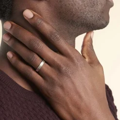 Alliance Nelcie Ruban Plat Argent Blanc