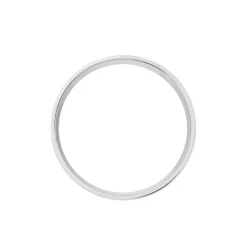 Alliance Nymphea Ruban Plat Argent Blanc