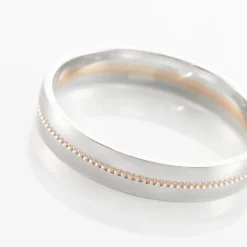 Alliance Or Bicolore Perle