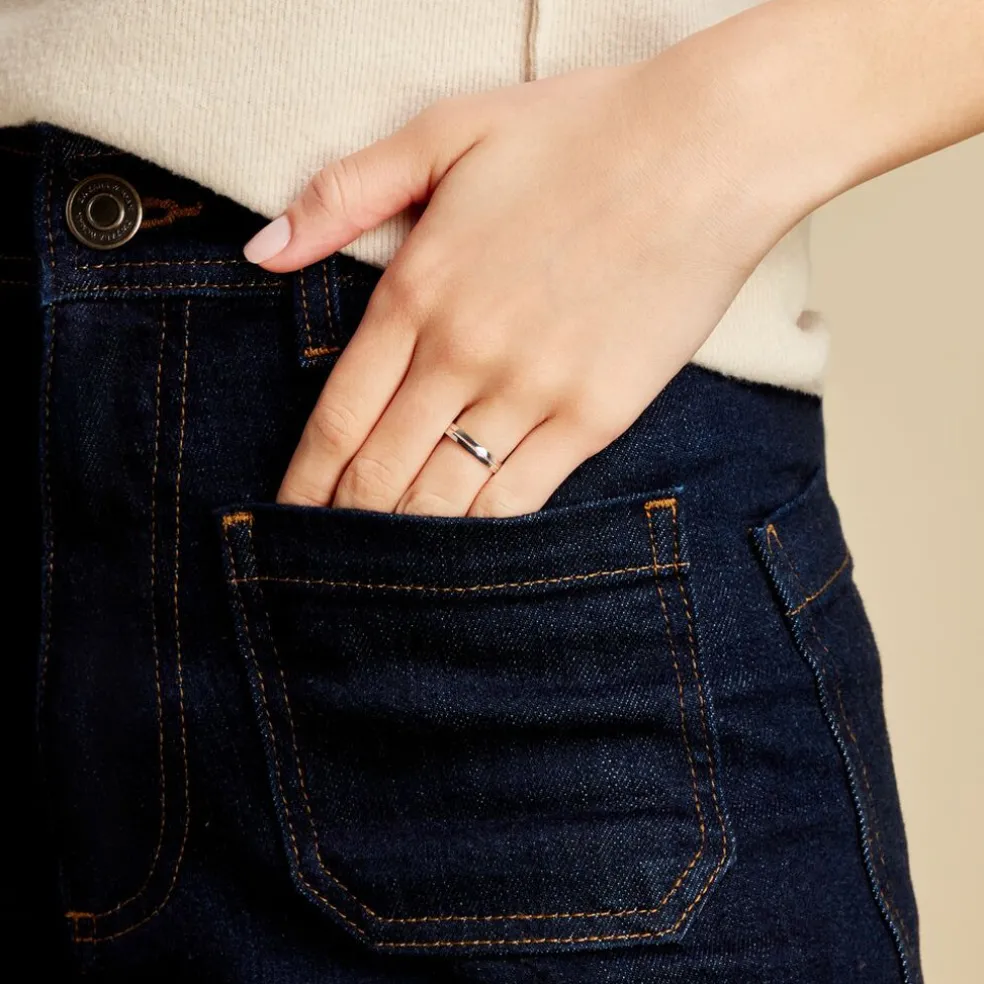 Alliance Or Bicolore Perle