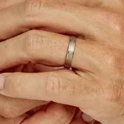 Alliance Padarge Ruban Plat Palladium Blanc