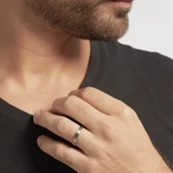 Alliance Paddy Ruban Plat Palladium Bicolore