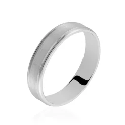 Alliance Padrig Ruban Plat Palladium Blanc