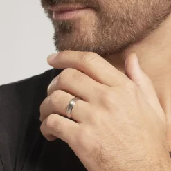 Alliance Padrig Ruban Plat Palladium Blanc