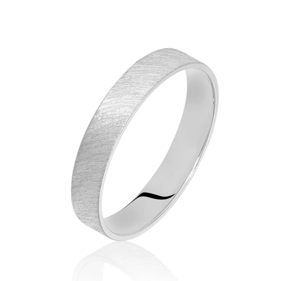 Alliance Palla Givree Ruban Plat Palladium Blanc