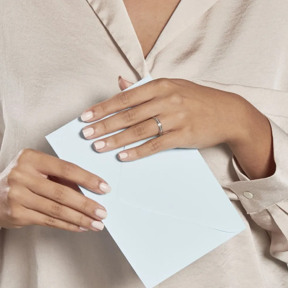 Alliance Perlee Ruban Plat Or Blanc