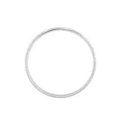 Alliance Phibie Ruban Plat Argent Blanc