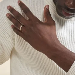 Alliance Prescilia Ruban Plat Or Bicolore