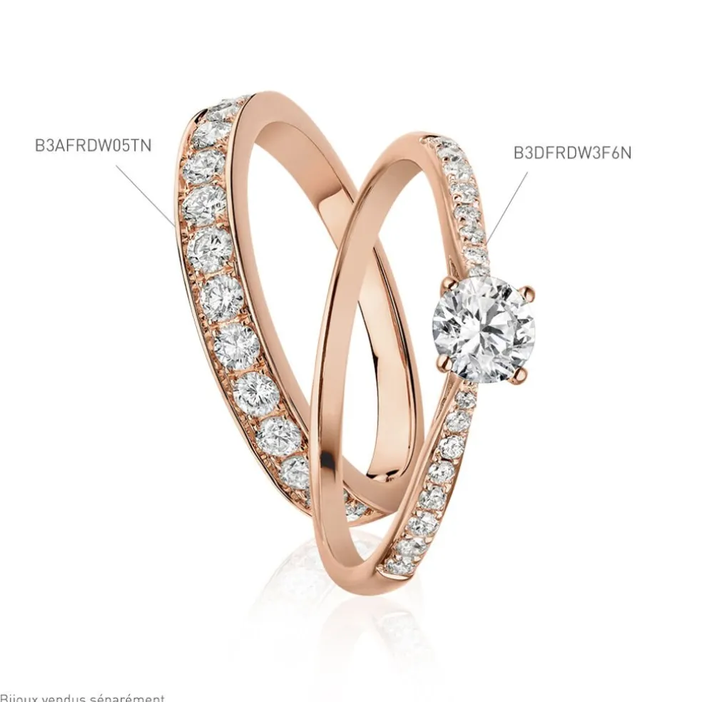 Alliance Rhea Or Rose Diamant