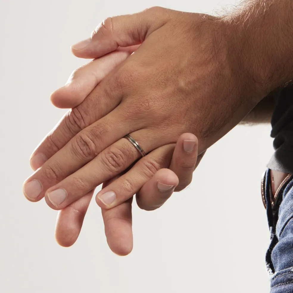 Alliance Rhodium Ruban Plat Palladium Bicolore