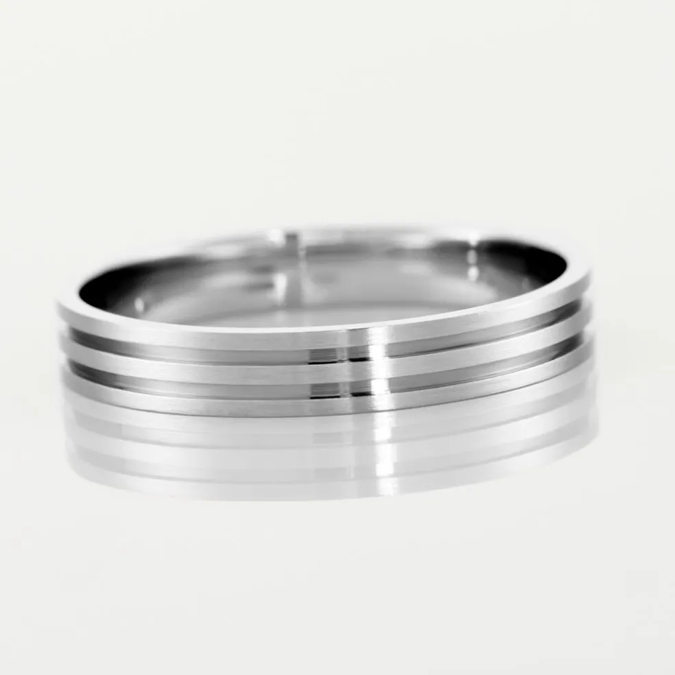 Alliance Rhodium Ruban Plat Palladium Bicolore