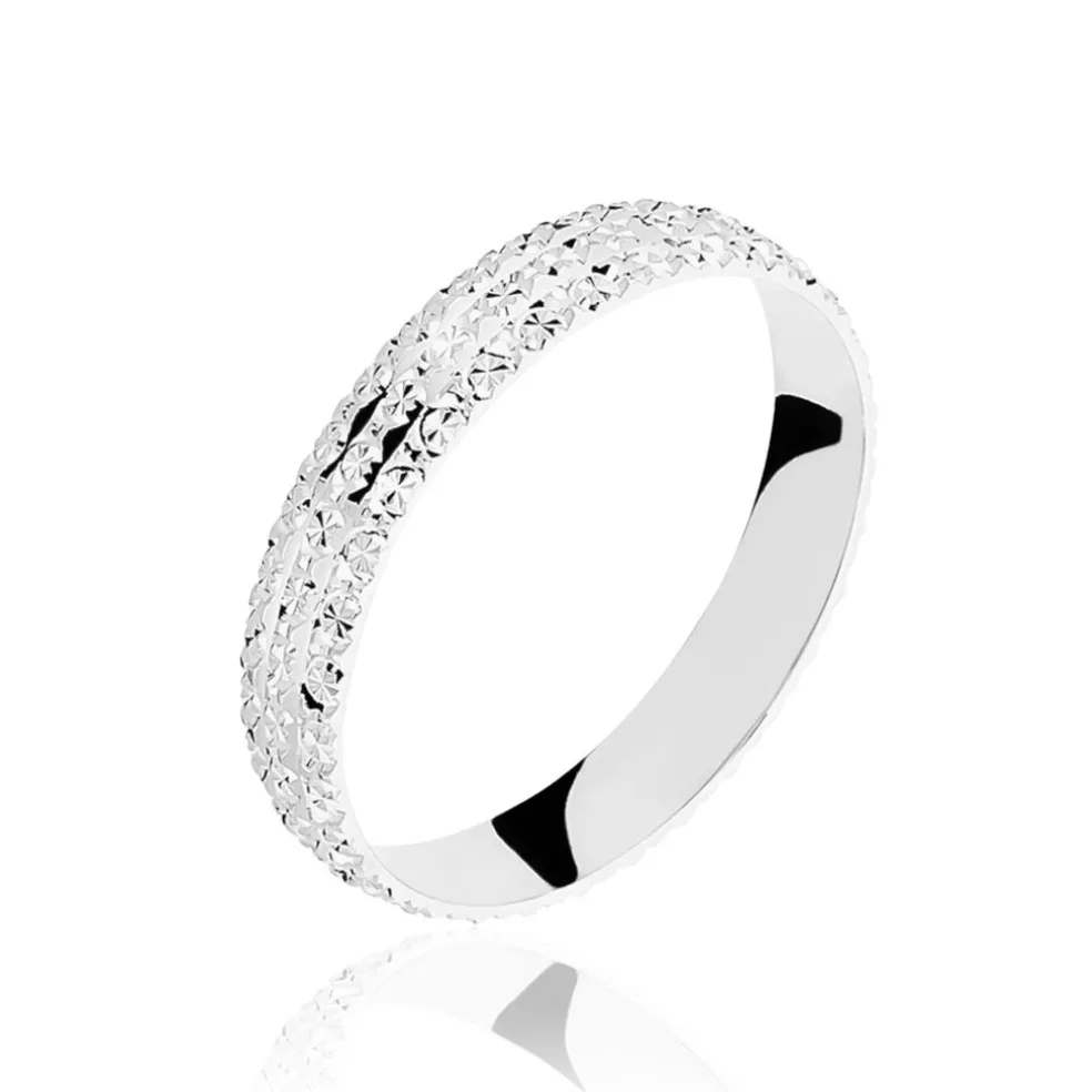 Alliance Roxie Demi Jonc Classique Or Blanc