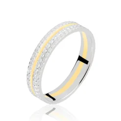 Alliance Rozella Ruban Plat Or Bicolore