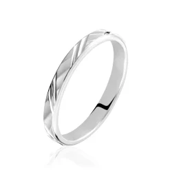 Alliance Samiha Ruban Plat Or Blanc