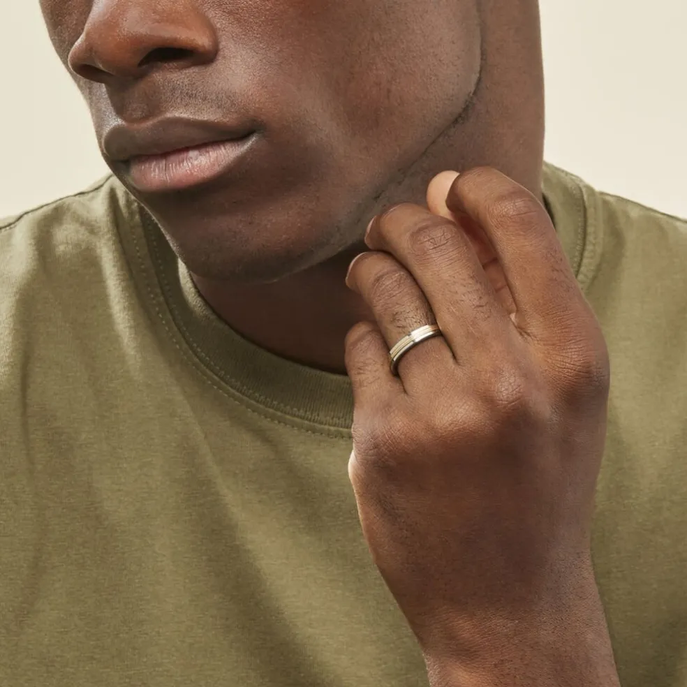 Alliance Shirlee Ruban Plat Or Bicolore