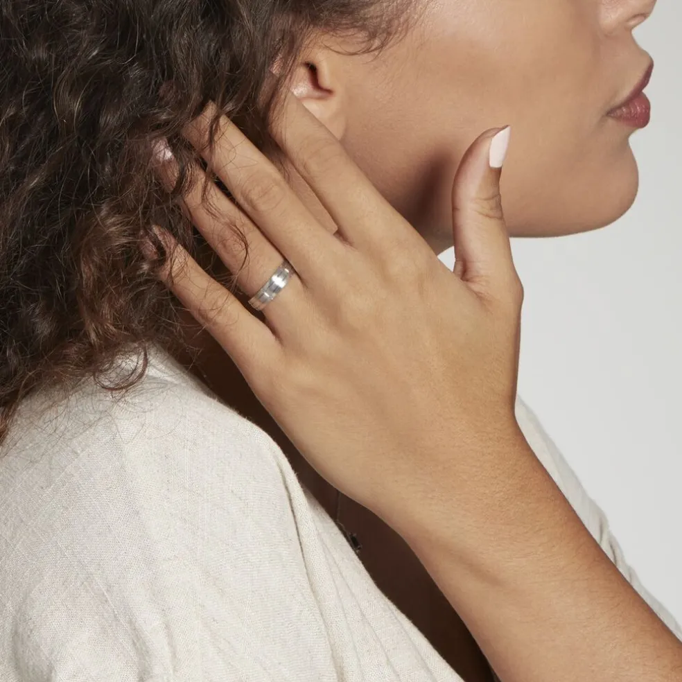 Alliance Sidaine Ruban Plat Or Blanc