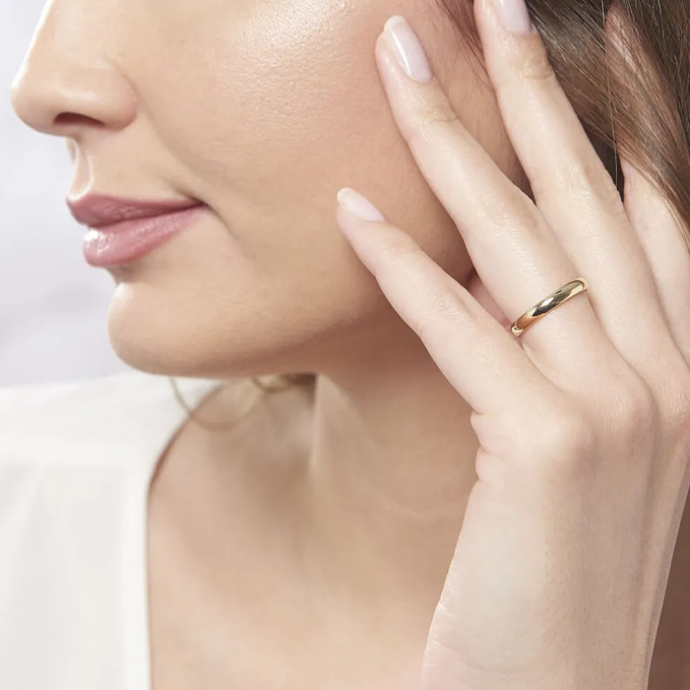 Alliance Sonia Demi Jonc Confort Or Jaune