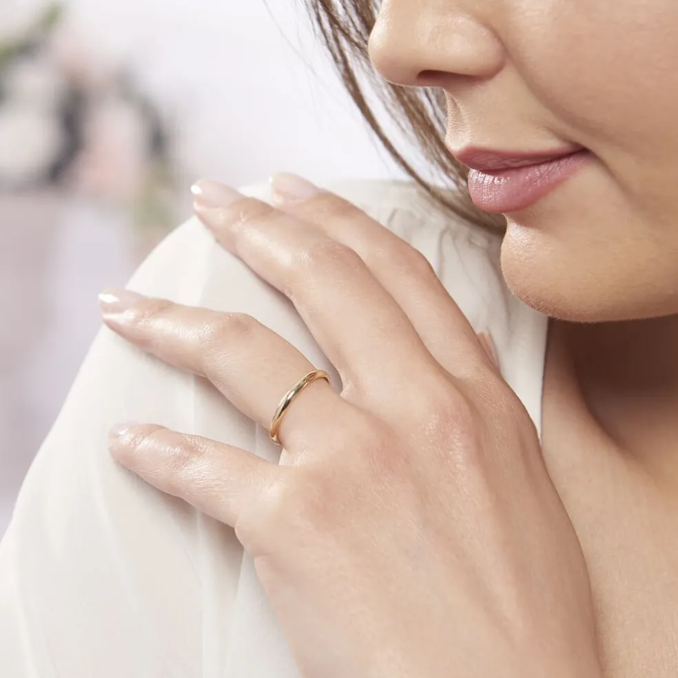 Alliance Sonia Demi Jonc Confort Or Jaune