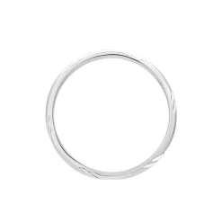 Alliance Soriya Demi Jonc Classique Argent Blanc