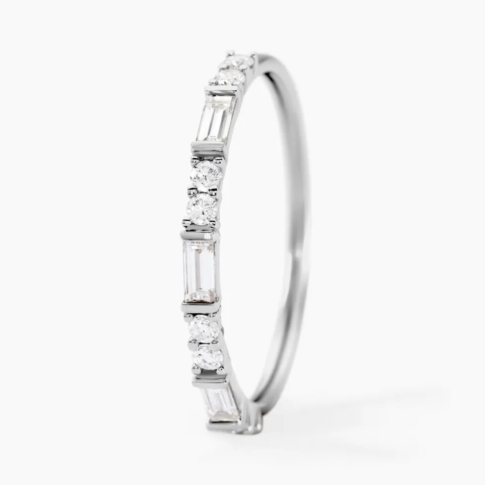 Alliance Taranis Or Blanc Diamant Synthétique