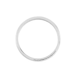 Alliance Twiggy Demi Jonc Classique Argent Blanc