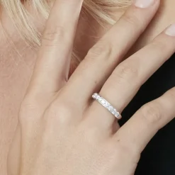 Alliance Valentine Or Blanc Diamant Synthetique