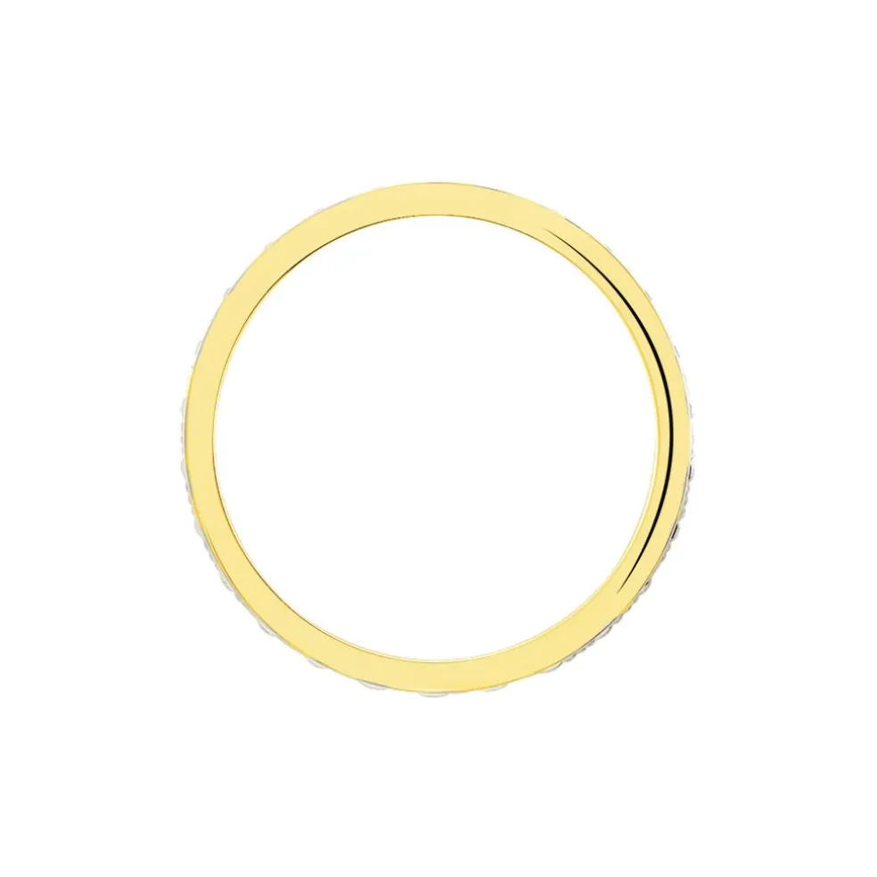 Alliance Venus Ruban Plat Or Bicolore