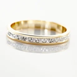 Alliance Venus Ruban Plat Or Bicolore