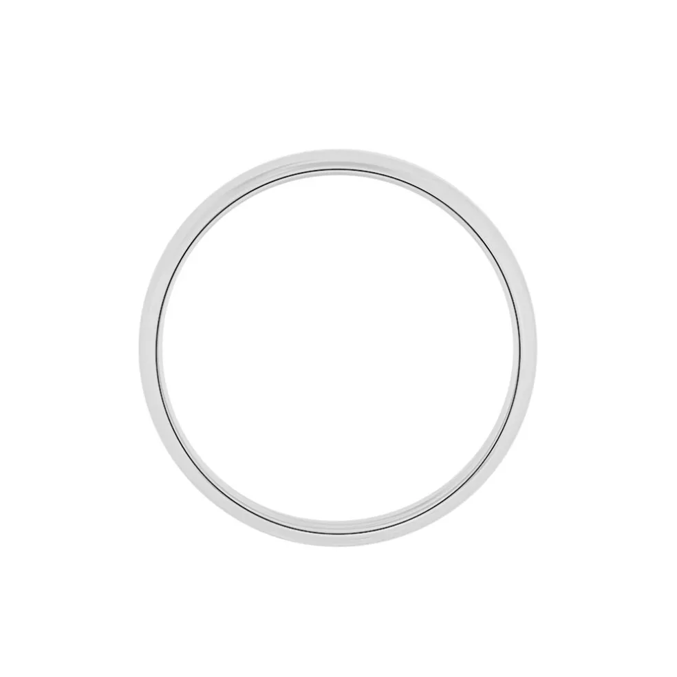 Aphroditia Demi Jonc Bombe Trouwring Wit Platina