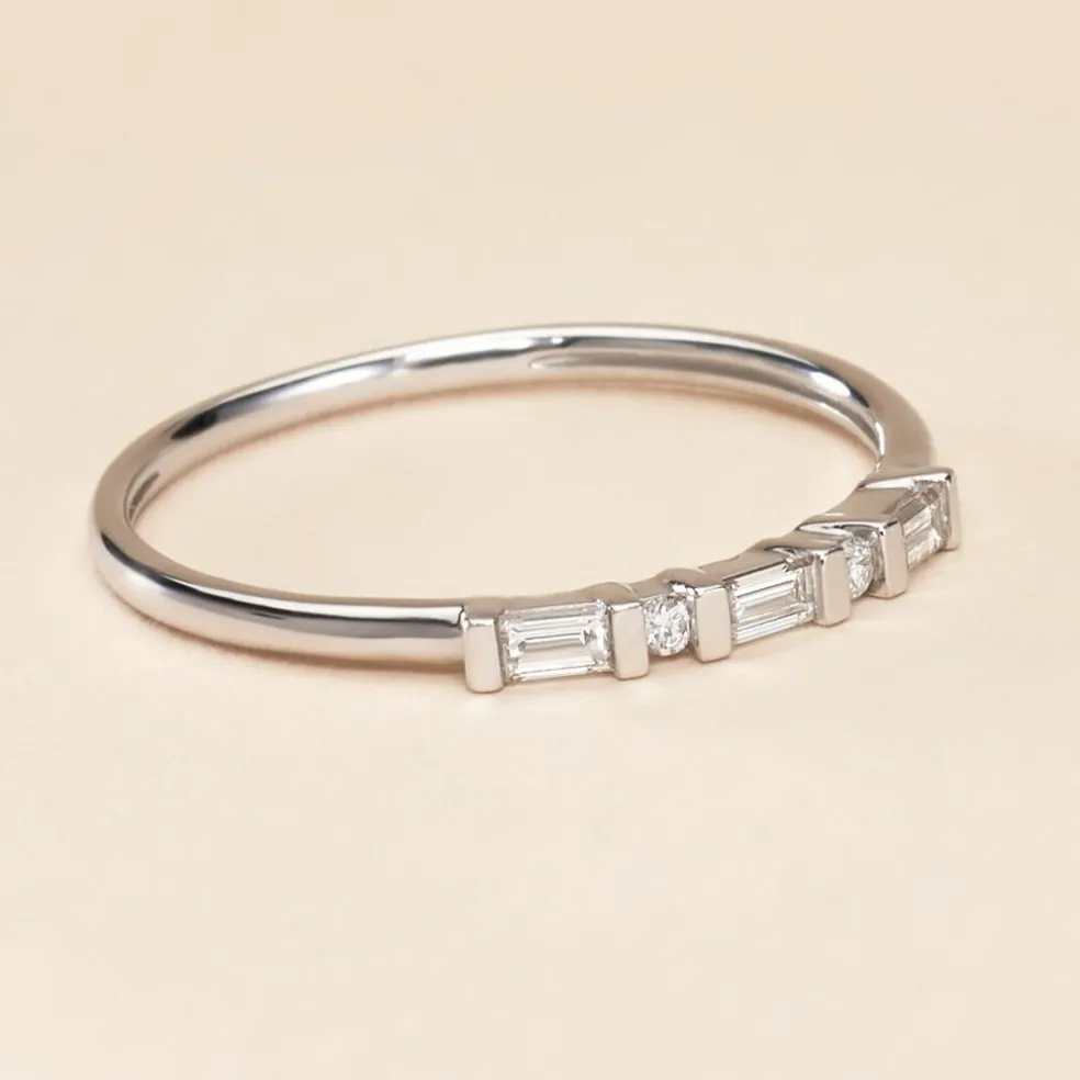 Bague 1986 Or Blanc Diamant