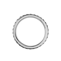 Bague Acier Blanc Gordon