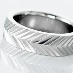 Bague Acier Blanc Jancis