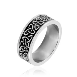 Bague Acier Blanc Ugo