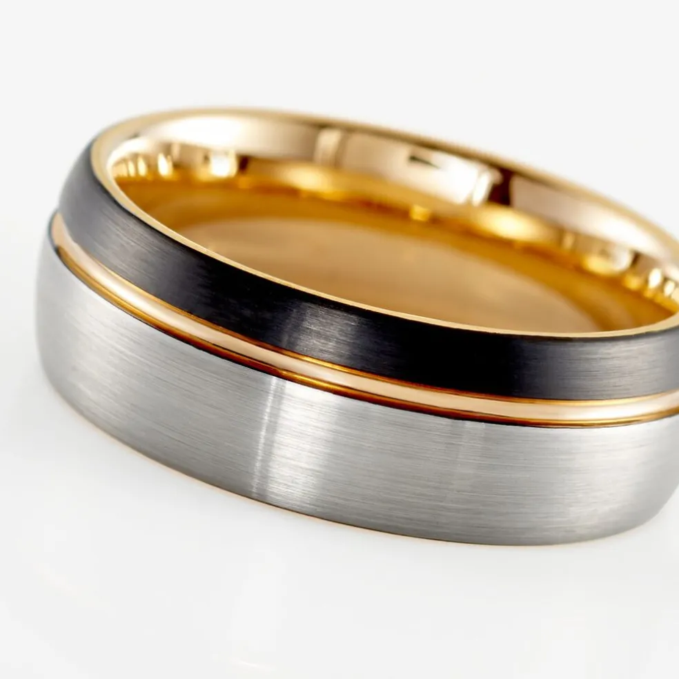 Bague Acier Gris Thibault