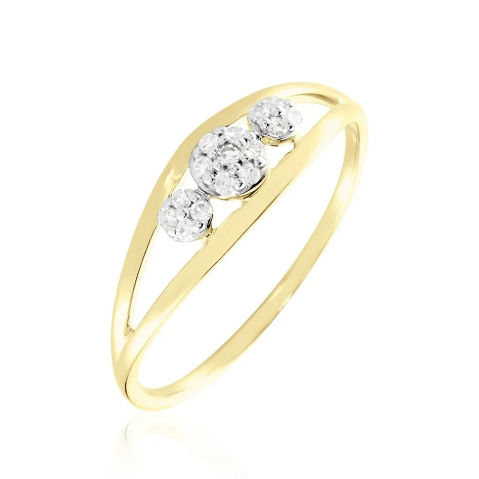 Bague Adamina Or Jaune Diamant