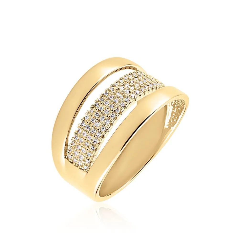 Bague Adelicia Plaqué Or Jaune Oxyde De Zirconium