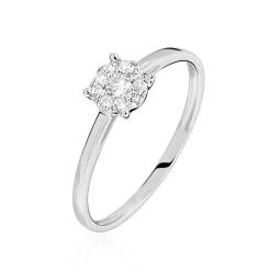 Bague Adeline Or Blanc Diamant