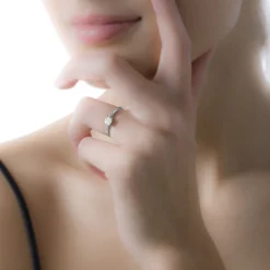 Bague Adeline Or Blanc Diamant