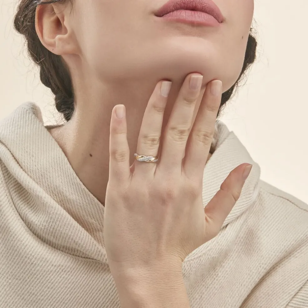 Bague Admète Or Jaune Diamant