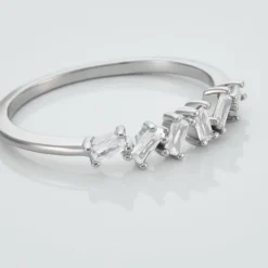 Bague Adonia Argent Blanc Oxyde De Zirconium