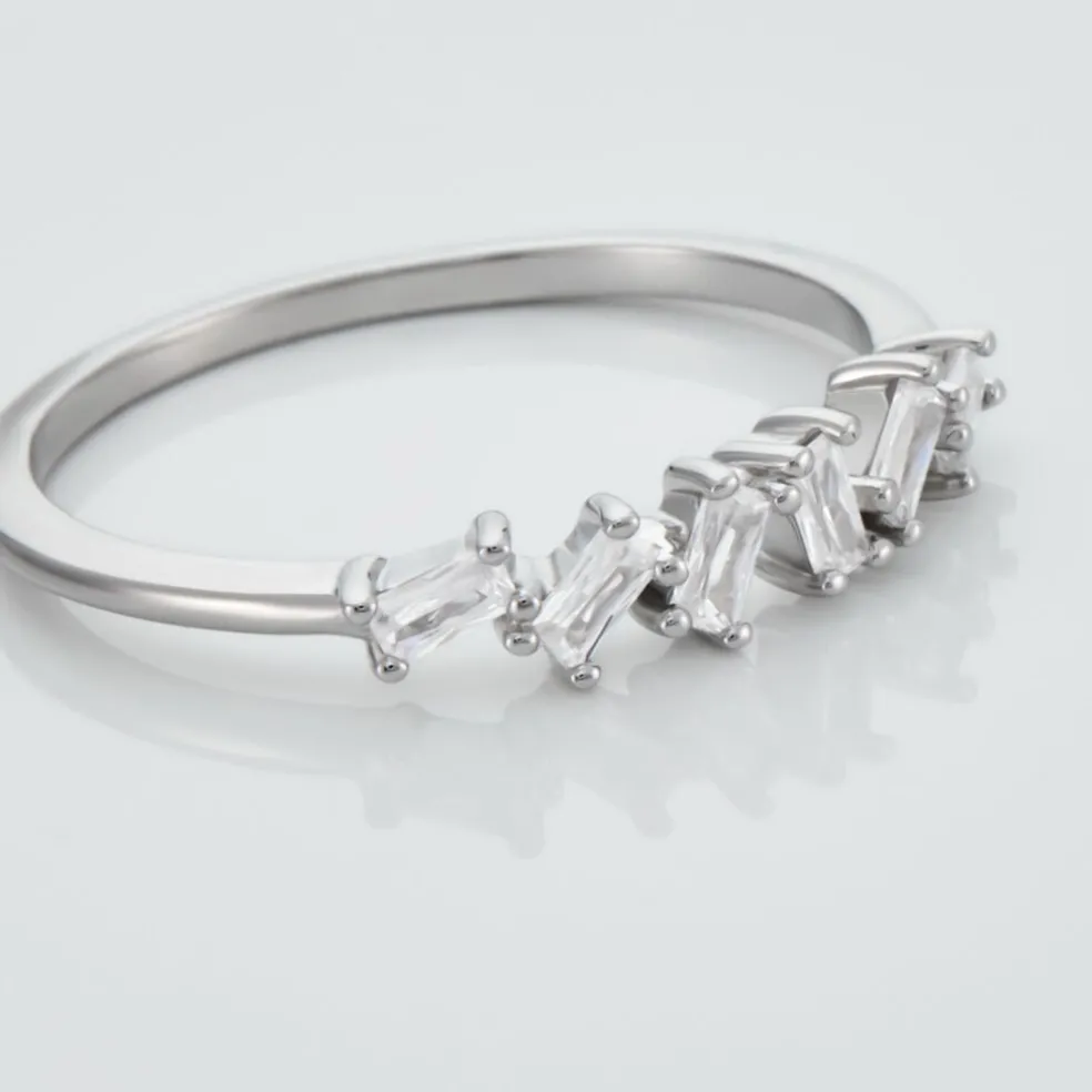 Bague Adonia Argent Blanc Oxyde De Zirconium