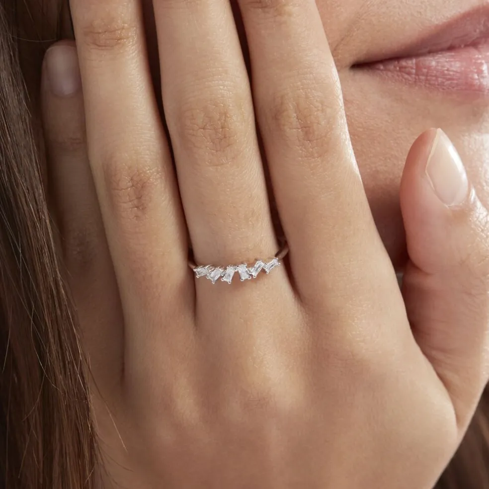 Bague Adonia Argent Blanc Oxyde De Zirconium
