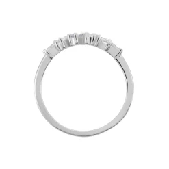 Bague Adonia Argent Blanc Oxyde De Zirconium Bleu