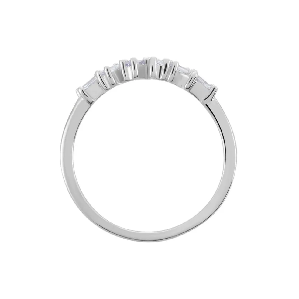 Bague Adonia Argent Blanc Oxyde De Zirconium Bleu