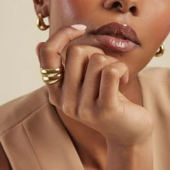 Bague Adoree  Acier Jaune