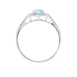 Bague Adrienna Or Blanc Topaze Oxyde De Zirconium