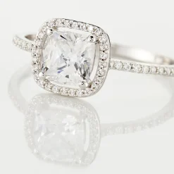 Bague Adrienne Or Blanc Oxyde De Zirconium