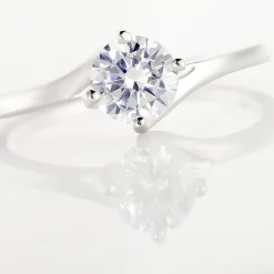 Bague Afsa Argent Blanc Oxyde De Zirconium